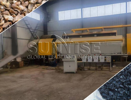 What is the price range of the palm kernel shell line?